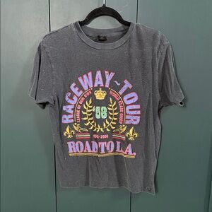 Gray Raceway Tour Graphic T-Shirt